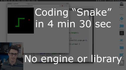 Coding "Snake" in 4 min 30 sec