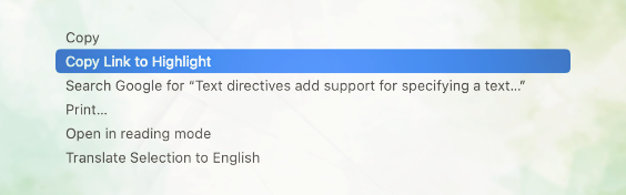 Linking Directly to Web Page Content