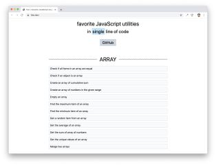 JavaScript one-liners