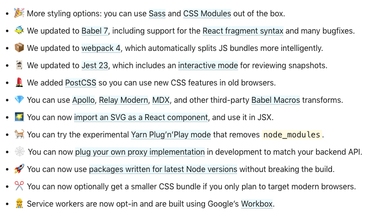 Create React App 2.0