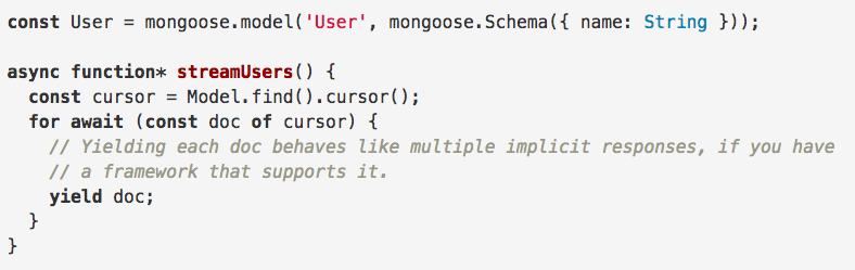 Async Generator Functions and Websockets in Node.js
