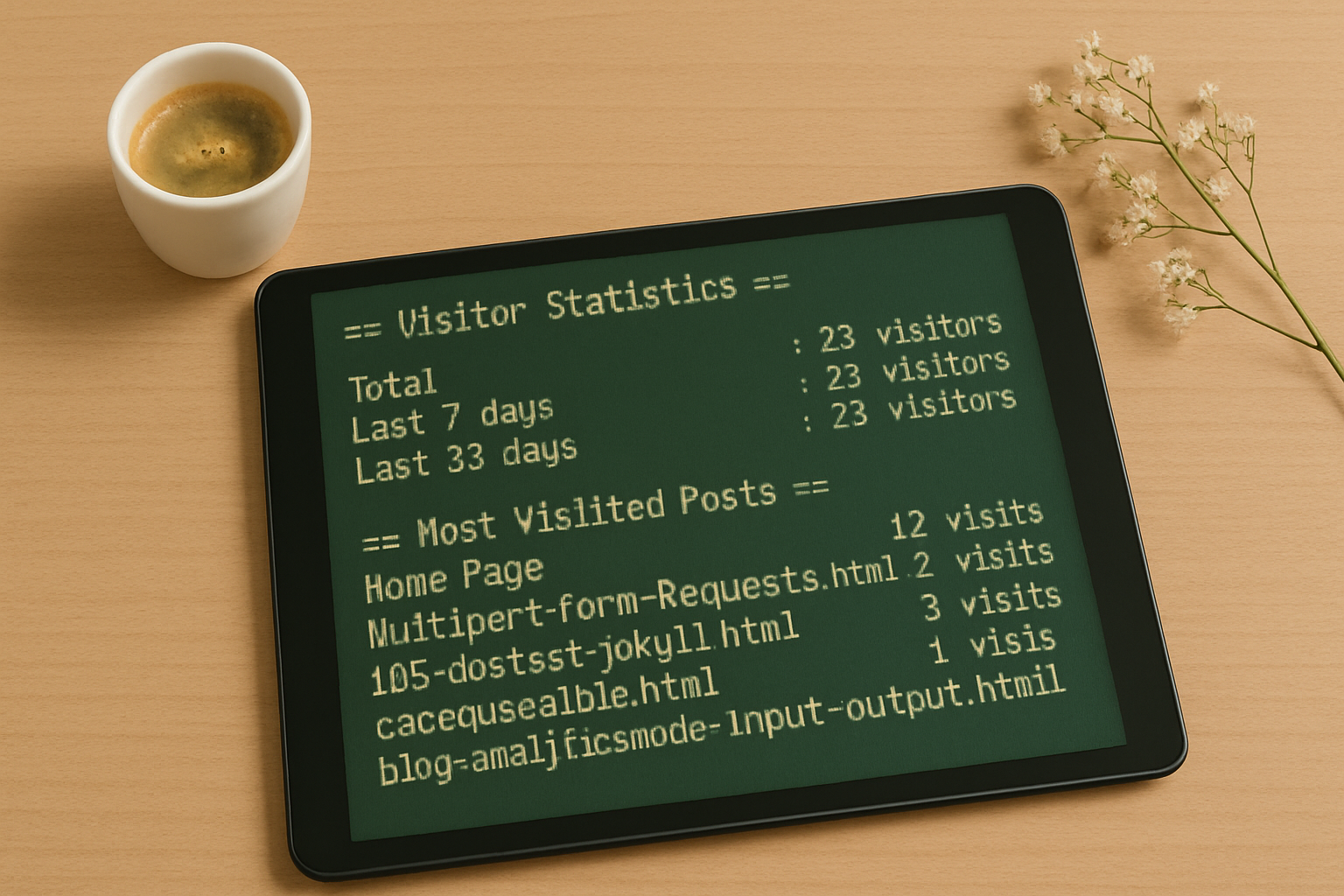 Roll your own blog analytics in 130 lines of code