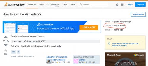 Helping One Million Developers Exit Vim