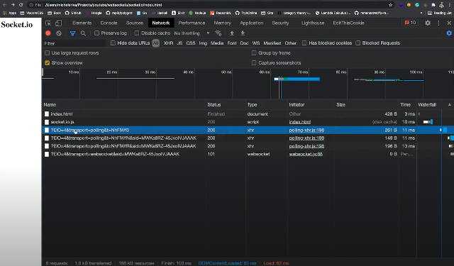 Differences between WebSockets and Socket.IO