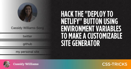 Hack the "Deploy to Netlify" Button